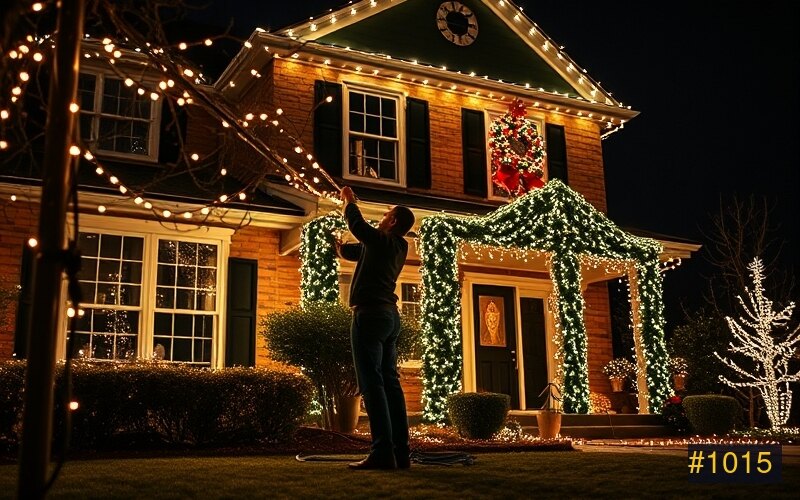 Christmas Light Installation